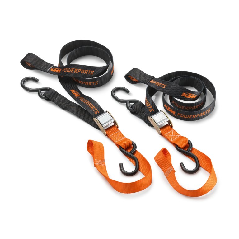 KTM Lashing Strap Set – סט רצועות קשירה להובלת אופנוע, ניילון בליסטי