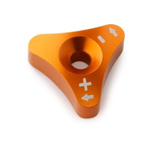 KTM Factory Adjuster Wheel – גלגלת כיוונון קומפרסיה מאלומיניום CNC, כתומה