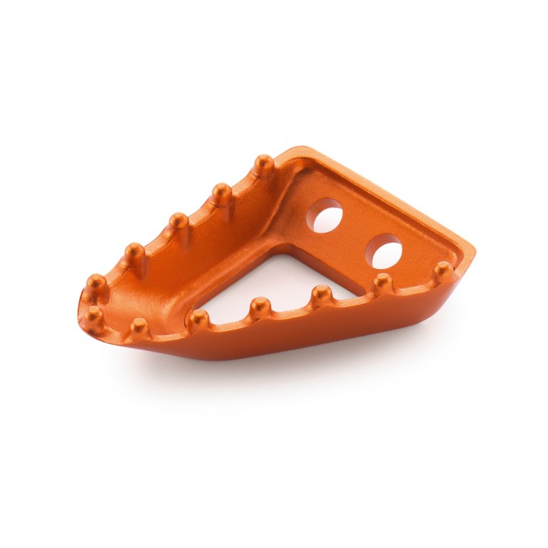 KTM Footbrake Lever Step Plate – משטח דריכה רחב לדוושת הבלם האחורי, כתום