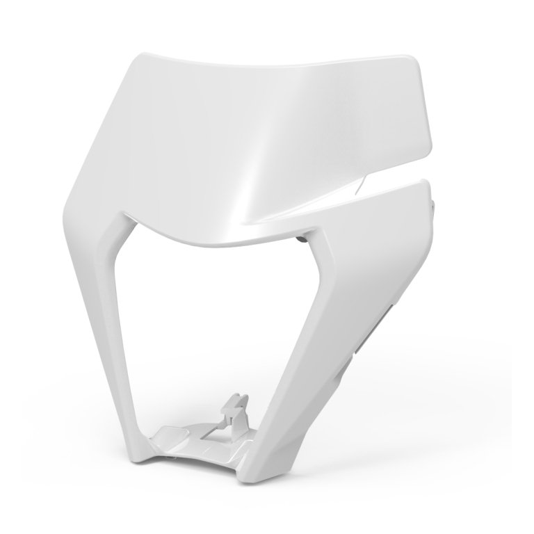 KTM Headlight Shroud – מסכת פנס קדמית לאופנוע, לבנה