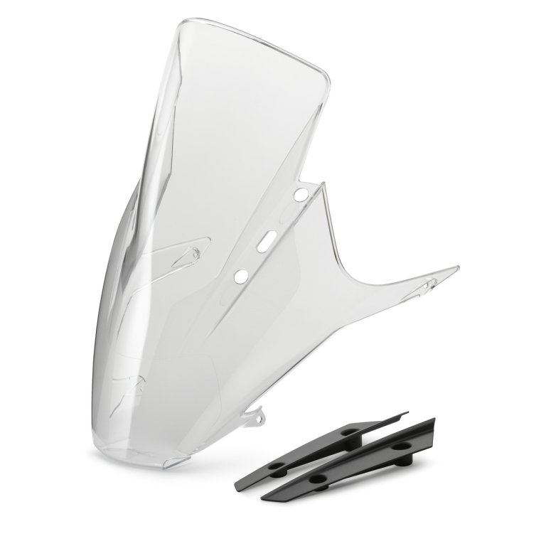 KTM Windshield – מגן רוח בצורת בועה לאופנוע, למסלול בלבד, שקוף
