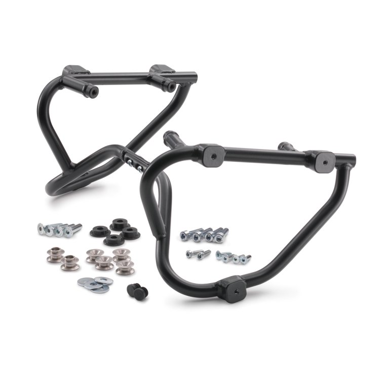 KTM Side Bag Carrier – תושבת צינורות פלדה לתיקי צד לאופנוע, שחור