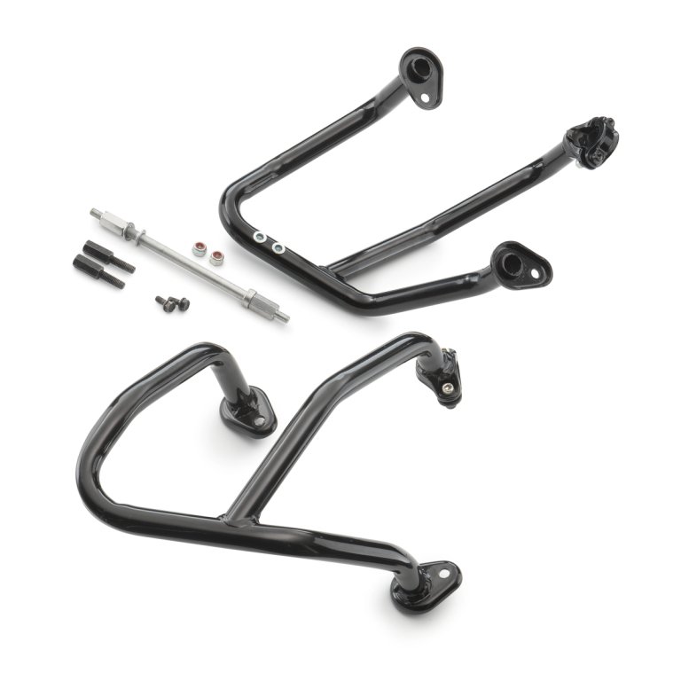 KTM Crash Bar Kit – מגן מנוע צינורי (קראש בר) לאופנוע, שחור, עם אישור EU