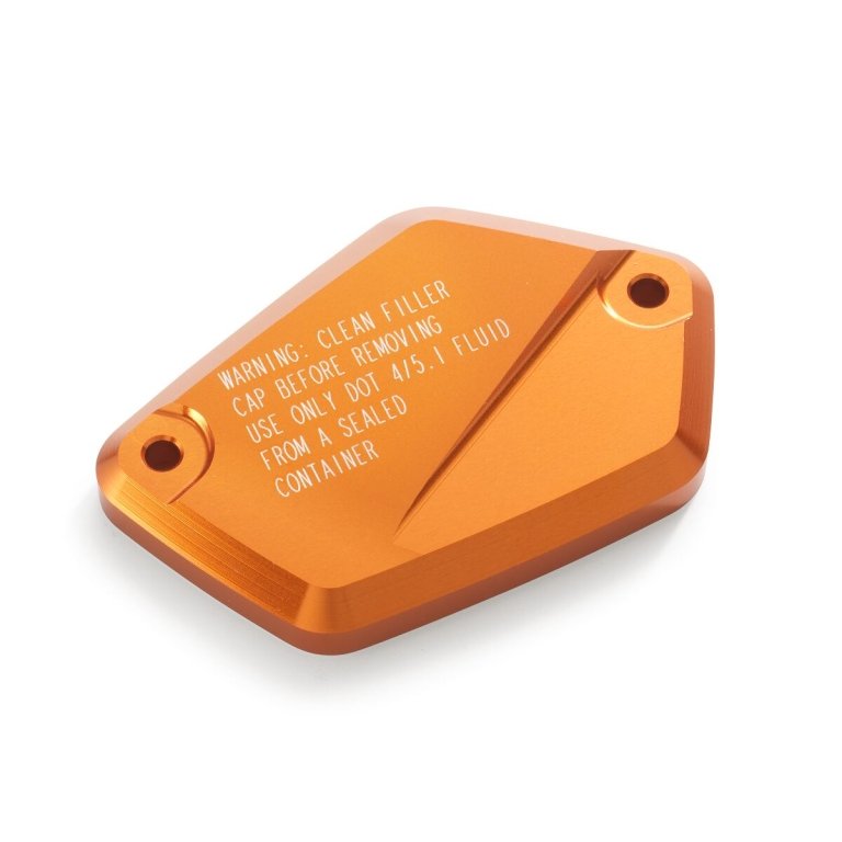KTM Brake Fluid Reservoir Cover – מכסה CNC למיכל נוזל הבלמים, כתום
