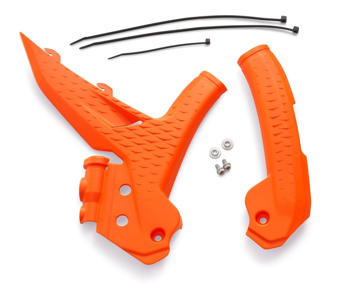 KTM Frame Protection Set – סט מגני שלדה לאופנוע שטח, כתום (A46003094000EB)