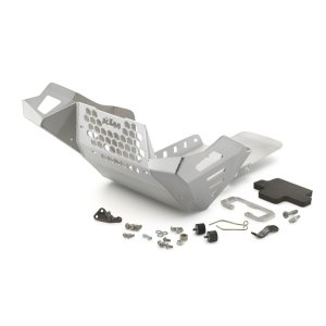 KTM Skid Plate – מגן גחון מאלומיניום לאופנוע, מתאים גם עם סטנד מרכזי