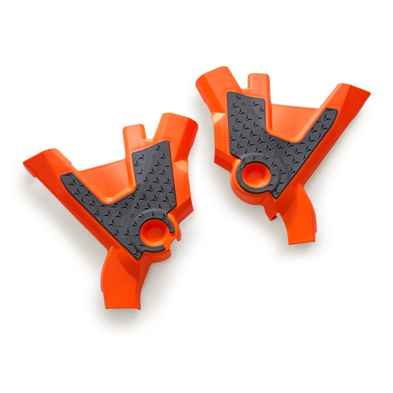 KTM Frame Protection Set – מגני שלדה לאופנוע במראה שטח, שחור-כתום