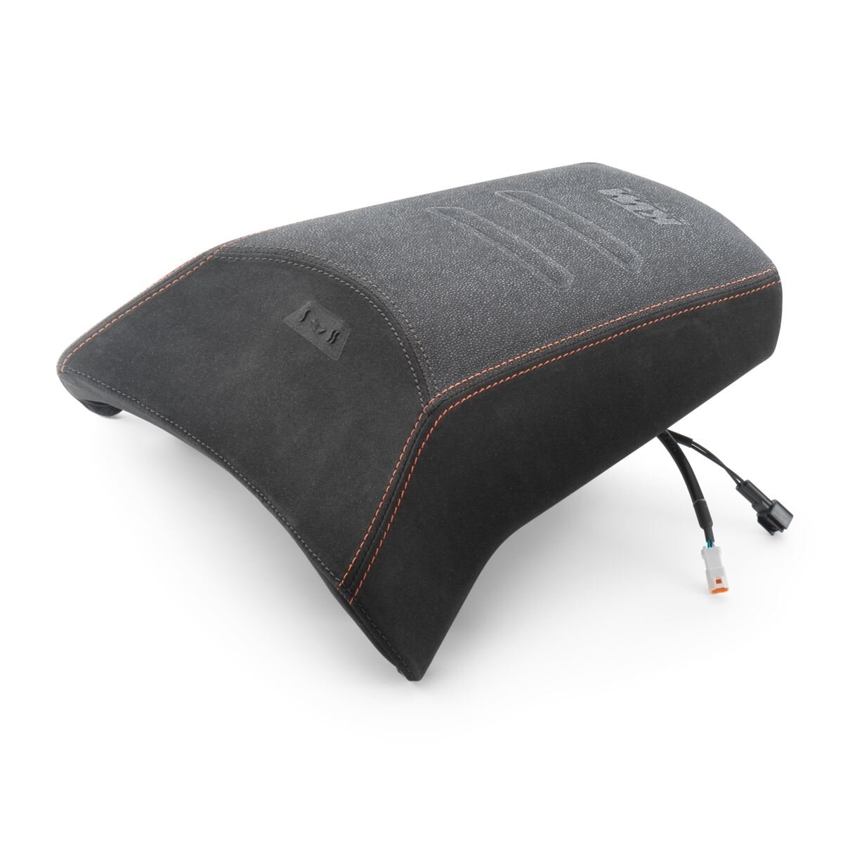 KTM Ergo Pillion Seat – מושב נוסע ארגונומי מחומם לאופנוע, עם מתג מובנה