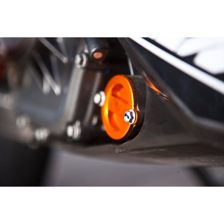 KTM Factory Racing Oil Filter Cover – מכסה מסנן שמן מאלומיניום CNC, כתום