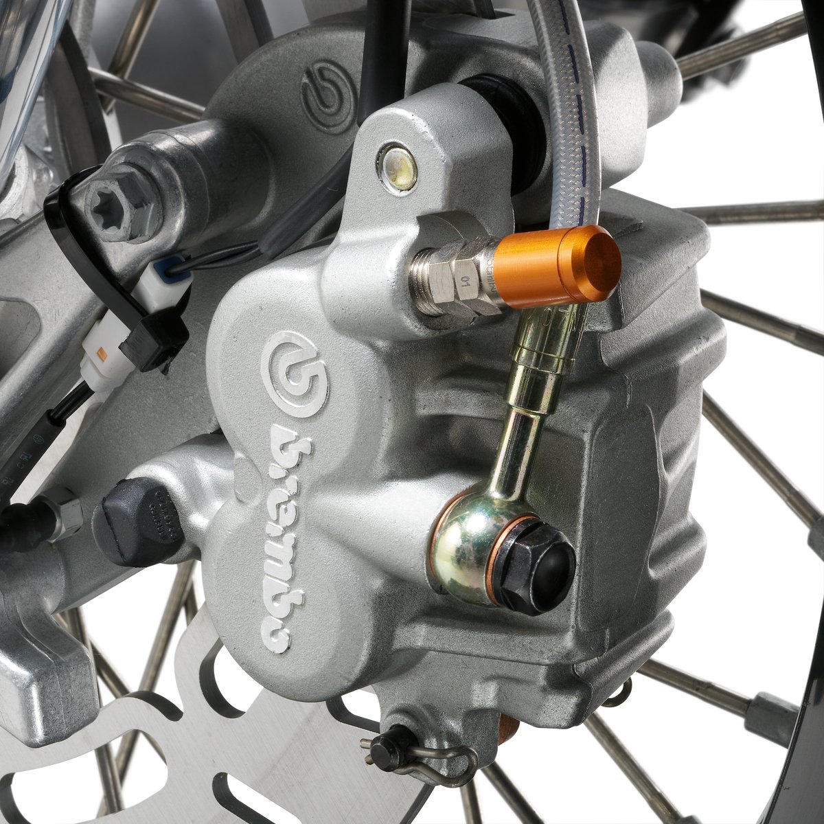 KTM Brake Bleeder Screw – בורג ניקוז אוויר לבלם עם שסתום חוזר, כתום