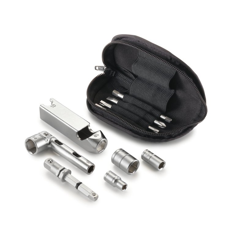 KTM Multi-purpose Tool – ערכת כלי עבודה ניידת לאופנוע, בתיק קטן
