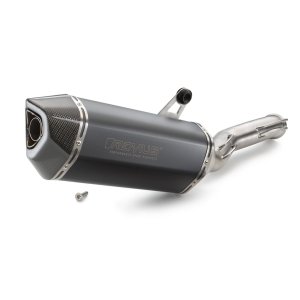 Remus Slip-on – משתיק אגזוז מטיטניום לאופנוע, שחור