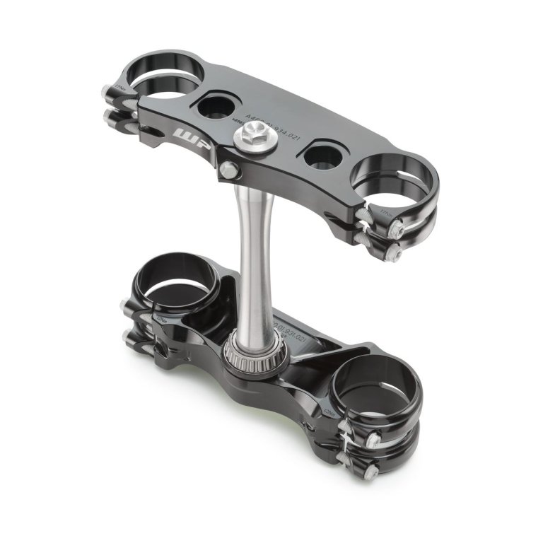 KTM Factory Racing Triple Clamp – משולש היגוי CNC לאופנוע, שחור, אופסט 20/22 מ"מ