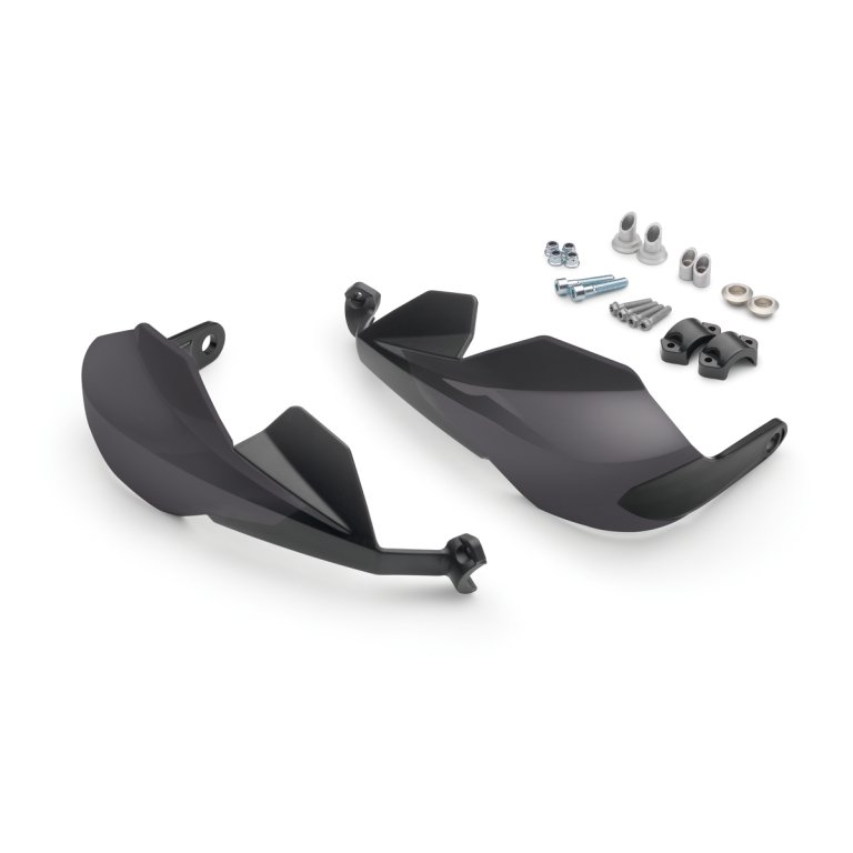 KTM Handguard Kit – מגני ידיים סגורים לאופנוע, גרסה גבוהה, שחור