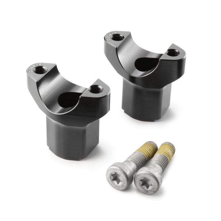 KTM Handlebar Mount Kit – תושבות כידון תחתונות מאלומיניום לאופנוע, שחור