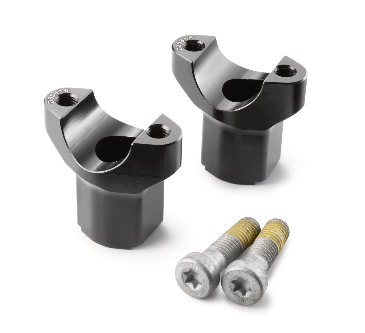 KTM Handlebar Mount Kit – תושבות כידון תחתונות מאלומיניום לאופנוע, שחור