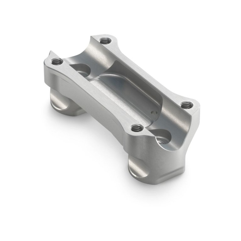 KTM Handlebar Mount – תושבת כידון מאלומיניום מאולגן, כסופה