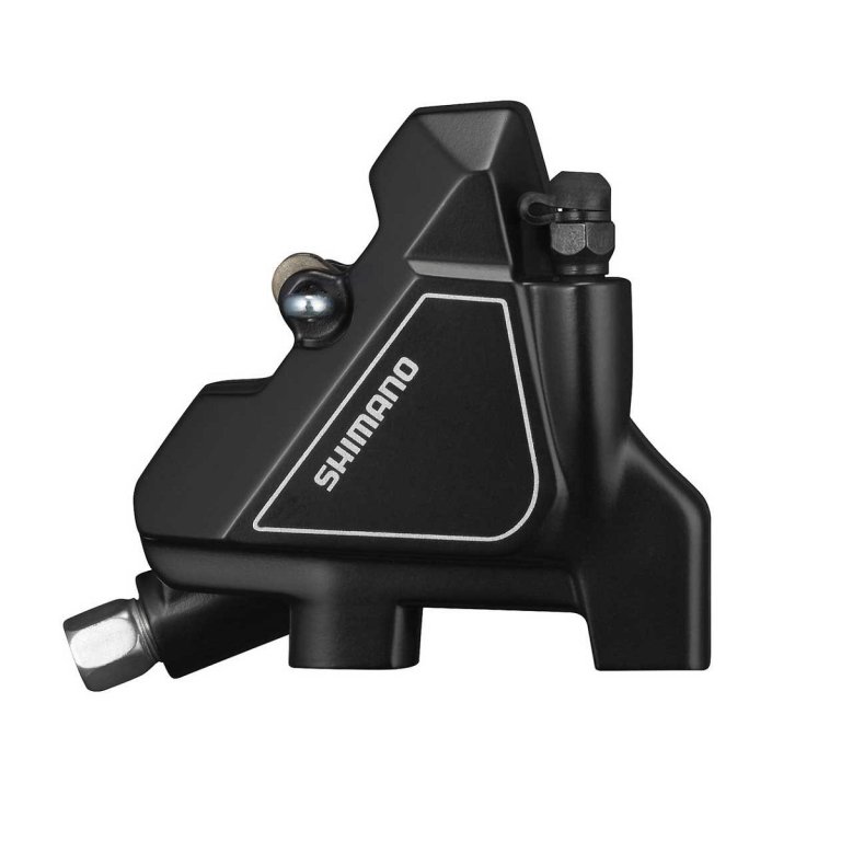 קליפר בלם דיסק הידראולי אחורי Shimano BR-UR300 Altus Flat Mount עם רפידות רזין B05S-RX ללא צלעות קירור – קליפר בלבד, ללא ידית וצינור