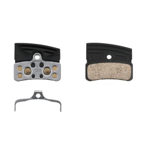 רפידות מתכת וקפיץ Shimano P04C-MF עם צלעות קירור