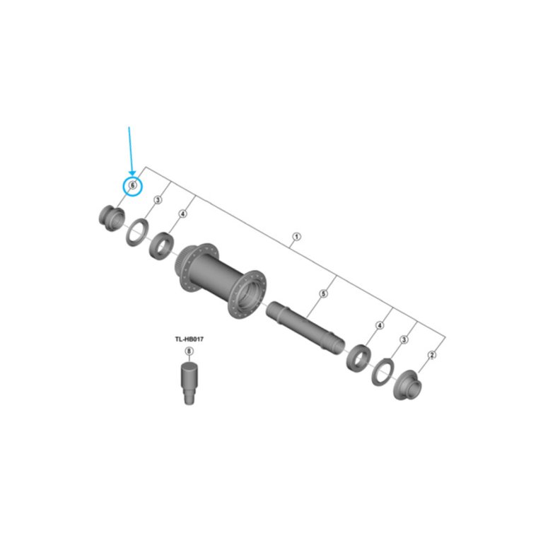 מכסה קצה שמאלי Shimano (HB-M9210-B)