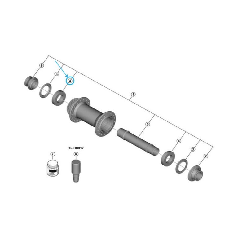 מיסב קרטריג' אטום Shimano (HB-M8210-B)