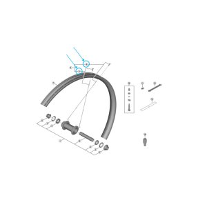 חישור וניפל Shimano WH-M9220-TL-F15-B-29 299mm (יחידה)