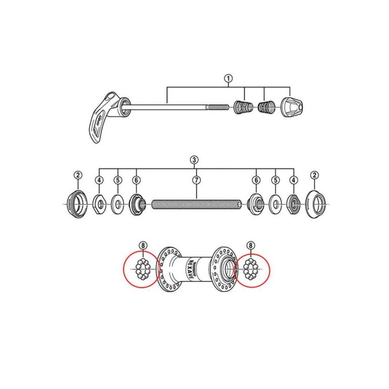 כדורית פלדה Shimano ל-776/775/770