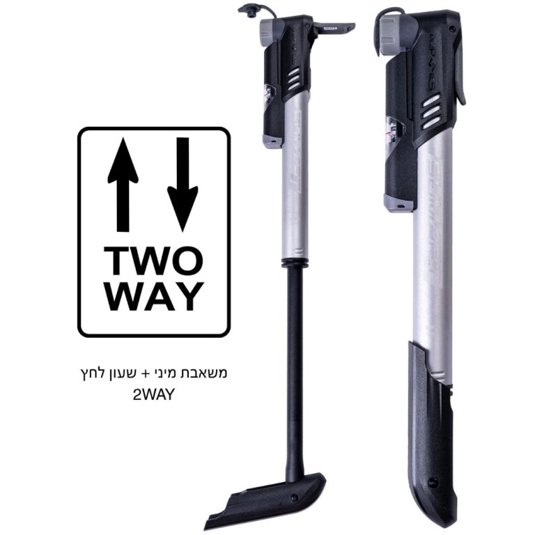 Sumart 2WP-4 – משאבת יד מיני דו-כיוונית עם מד לחץ