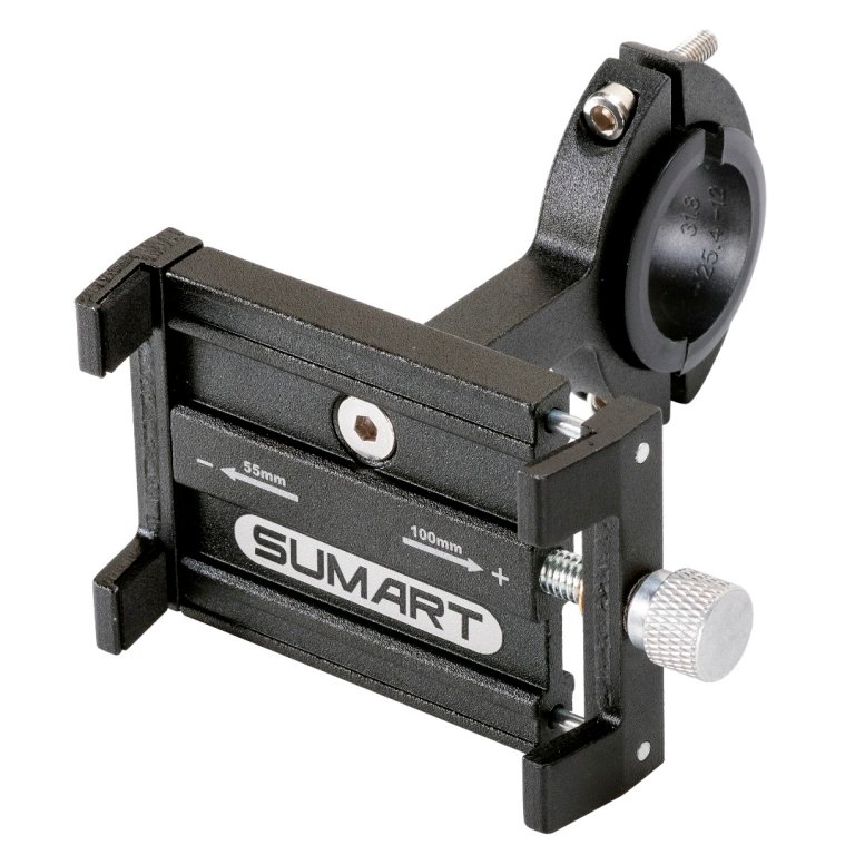 Sumart BPH-2 – מחזיק טלפון מאלומיניום לכידון