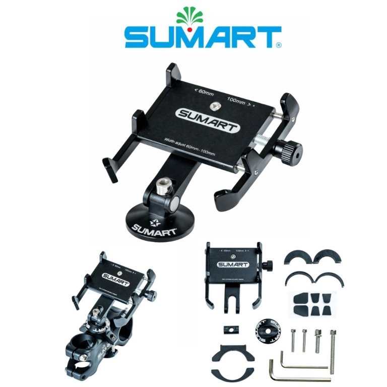 Sumart BPH-3 – מחזיק טלפון מאלומיניום לסטם או לכידון