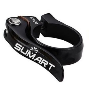 Sumart SC-QR – חבק מוט אוכף עם שחרור מהיר, שחור