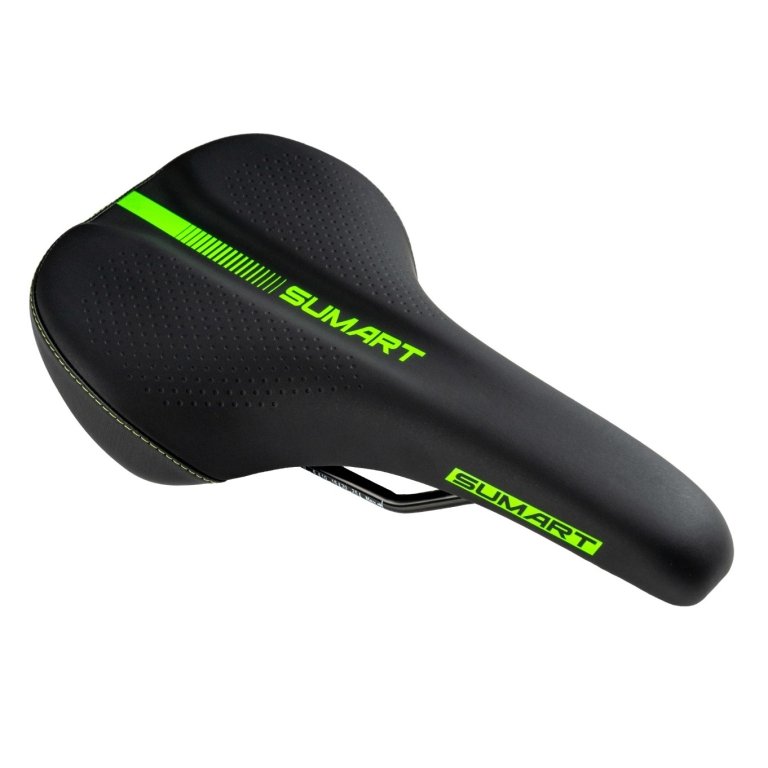 Sumart SD-PO3 MTB Green – אוכף לאופני הרים, שחור/ירוק